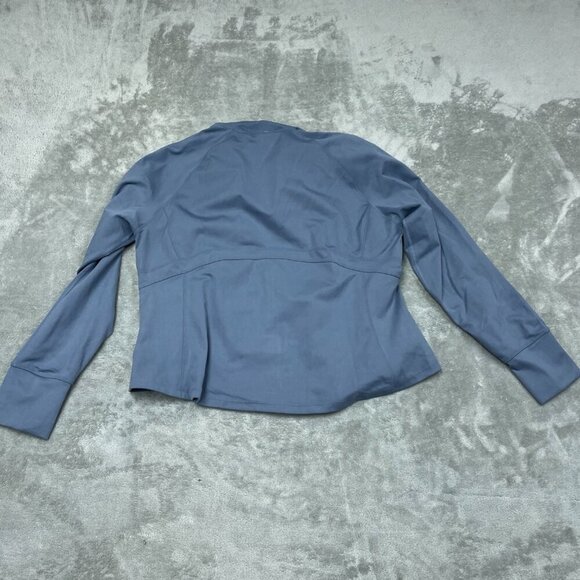 Jockey Tulip Hem Yoga Jacket XXL Fog Grey Polyester Blend Womens NWT 6505 - Picture 2 of 9